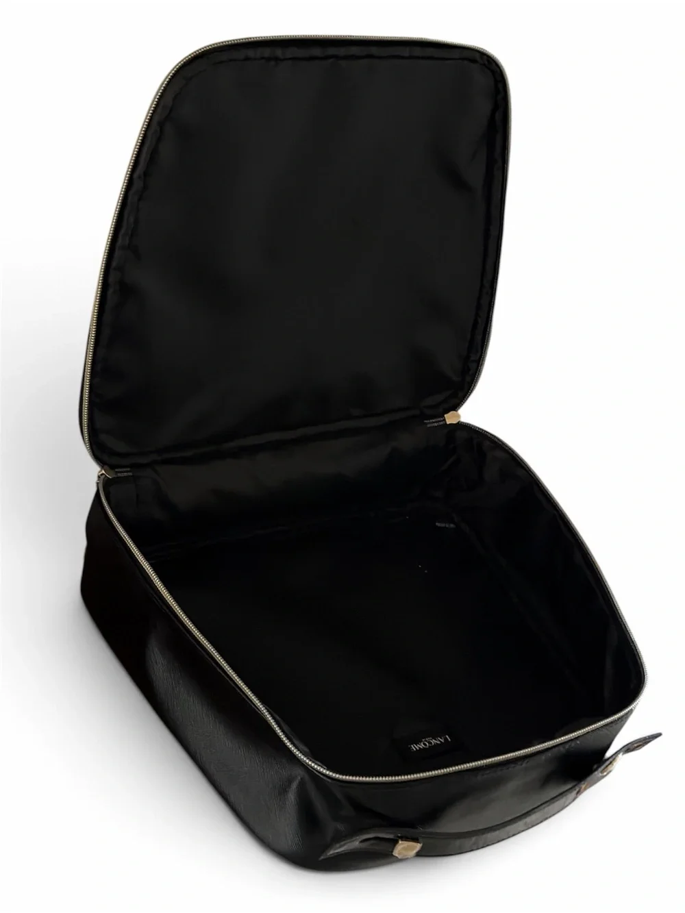 Lancôme Black Makeup Bag with Gold Accents